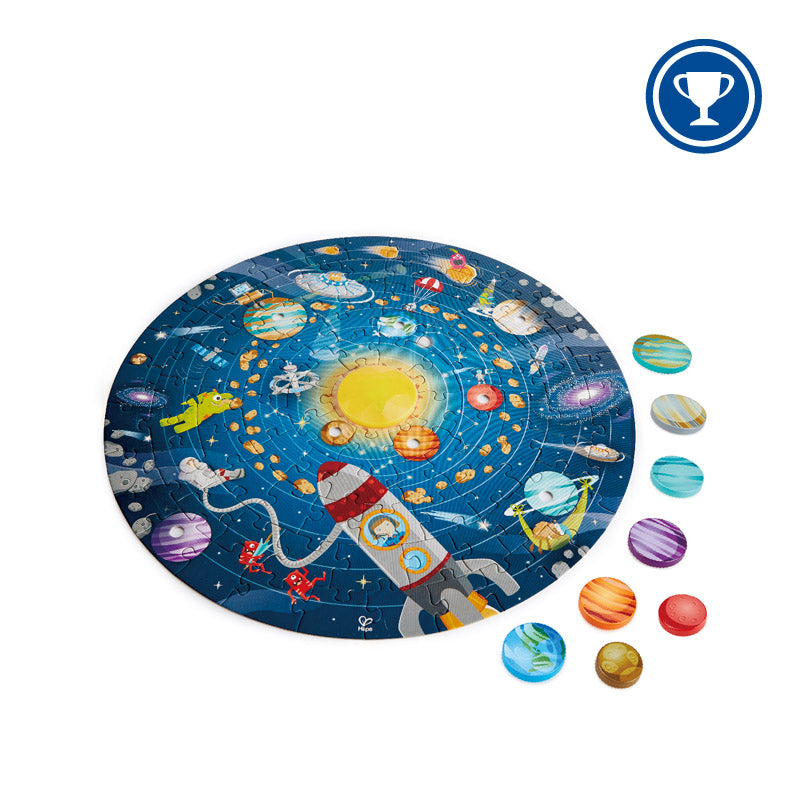 Hape Solar System Puzzle wooden for little hands educational toys The Toy Wagon