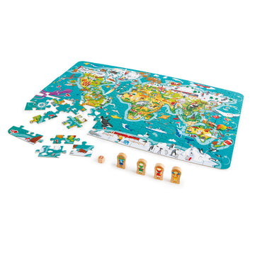 Hape 2 in 1 World Map Puzzle