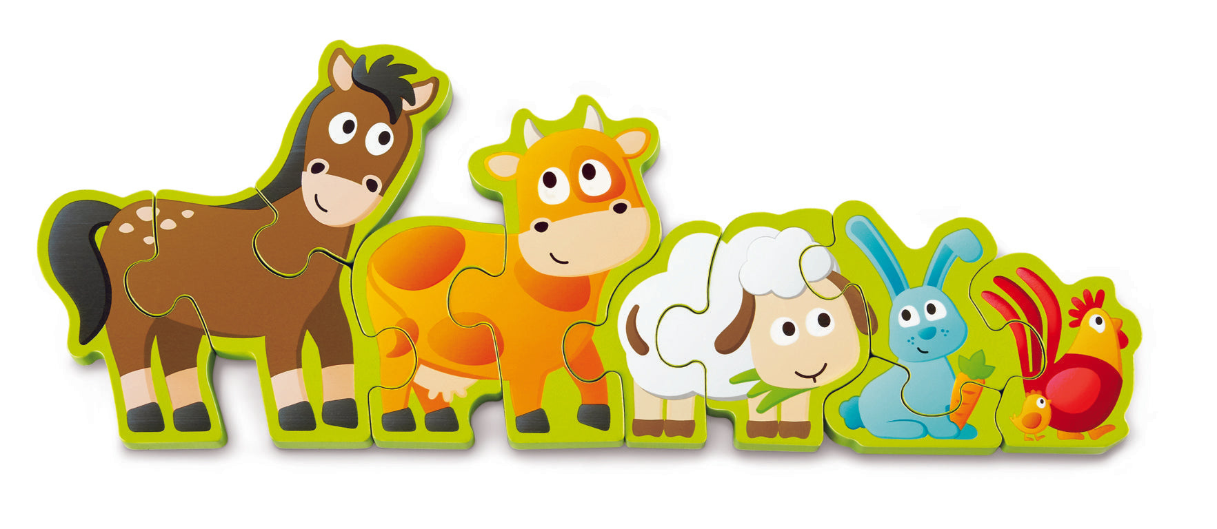 Hape Numbers & Farm Animals Puzzle wooden for little hands educational toys The Toy Wagon
