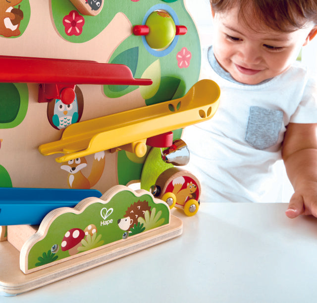 Hape Nutty Squirrel Railway is wooden railway and train set The Toy Wagon