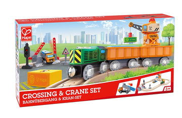Hape Crossing & Crane Set