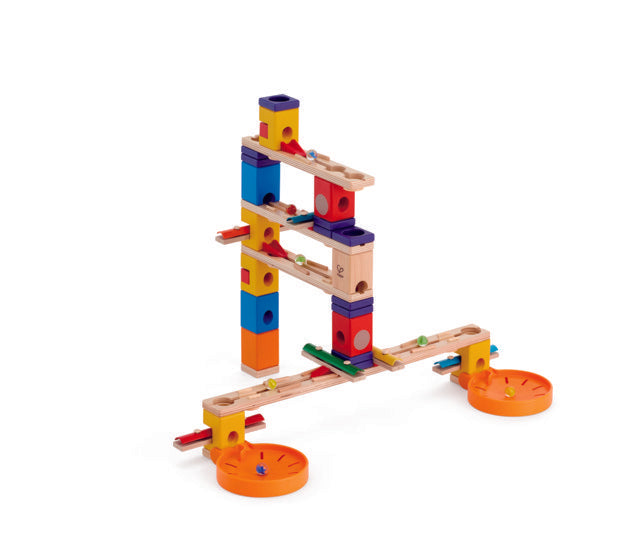Hape Quadrilla Music Motion wooden marble run, contruction and STEAM play The Toy Wagon