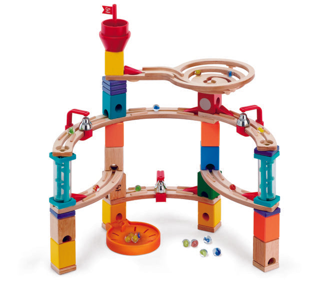 Hape Quadrilla Castle Escape wooden marble run, contruction and STEAM play The Toy Wagon