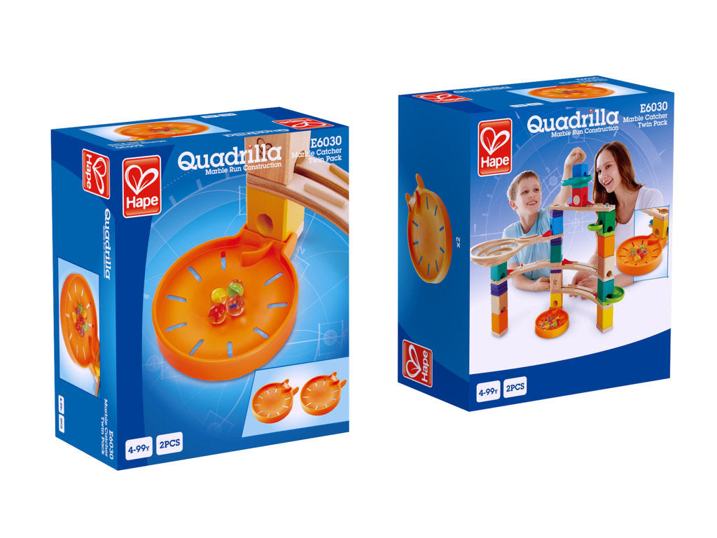 Hape Quadrilla Marble Catcher wooden marble run, contruction and STEAM play The Toy Wagon