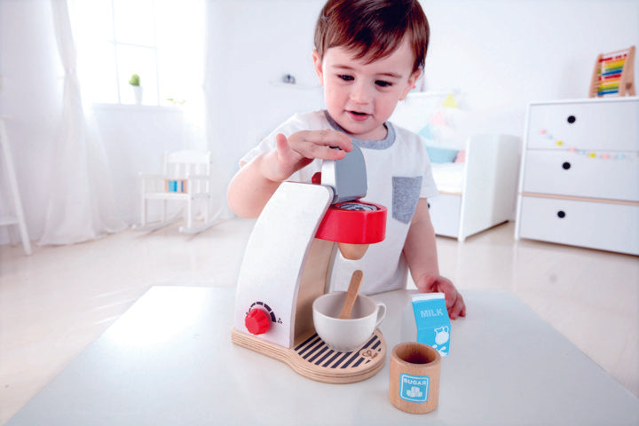 Hape My Coffee Machine imaginative play quality wooden toys The Toy Wagon