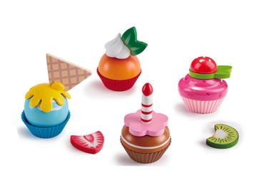 Hape Cupcakes imaginative play quality wooden toys The Toy Wagon