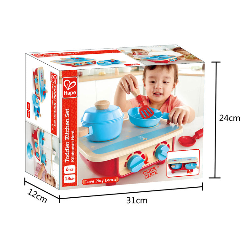 Hape Toddler Kitchen Set imaginative play quality wooden toys The Toy Wagon