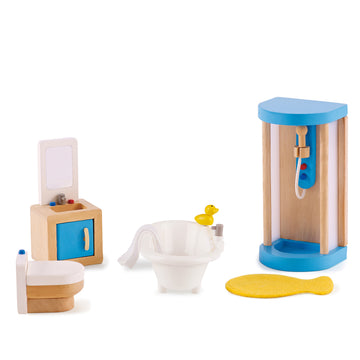Hape Family Bathroom imaginative play quality wooden toys The Toy Wagon