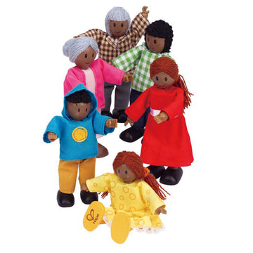 Hape Happy Family of 6 - African American