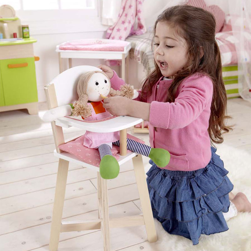 Hape Highchair imaginative play with quality wooden toys The Toy Wagon