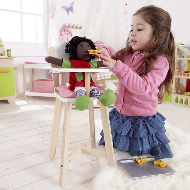 Hape Highchair imaginative play with quality wooden toys The Toy Wagon