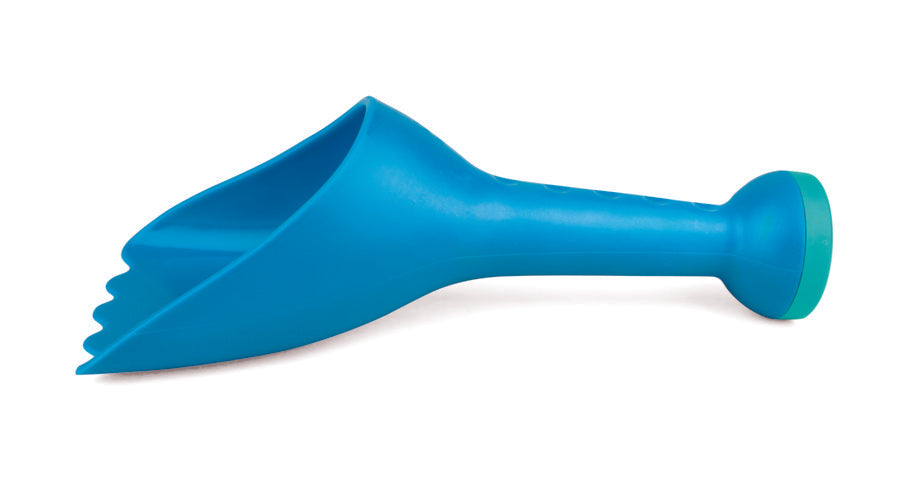 Hape Rain Shovel - Blue perfect for the sand or backyard play with quality outdoor toys The Toy Wagon