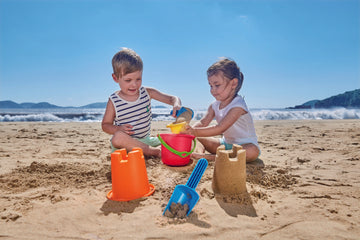 Hape 5-in-1 Beach Set perfect for the sand or backyard play with quality outdoor toys The Toy Wagon