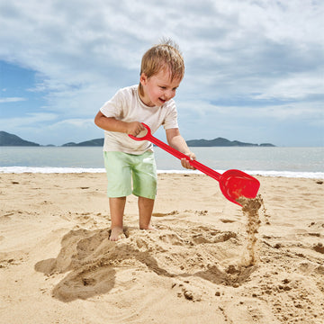 Hape Sand Shovel, Red perfect for the sand or backyard play with quality outdoor toys The Toy Wagon