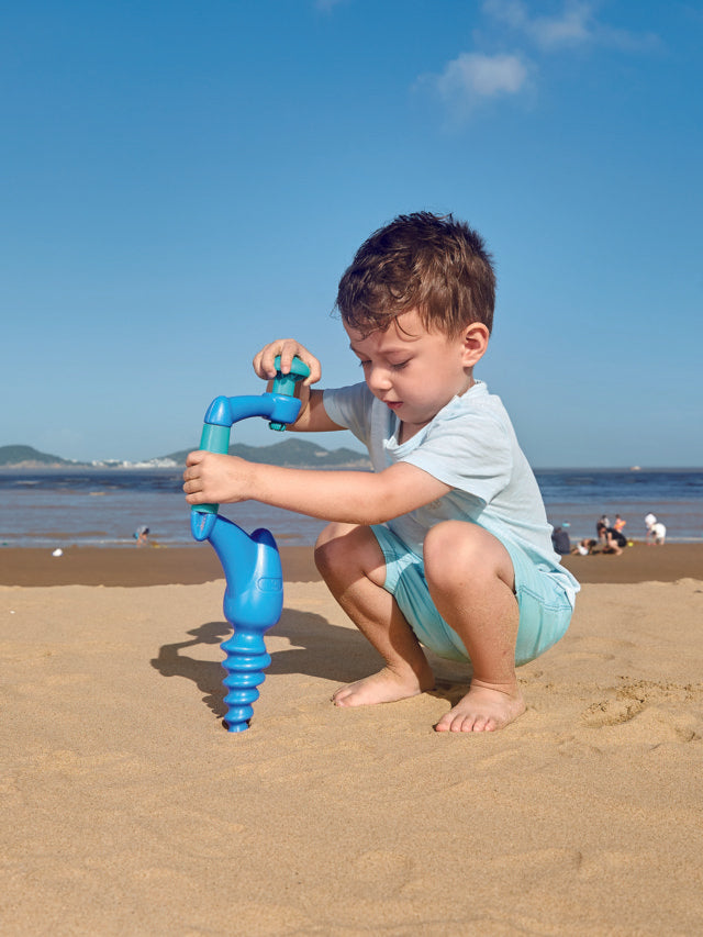 Hape Driller, Blue perfect for the sand or backyard play with quality outdoor toys The Toy Wagon