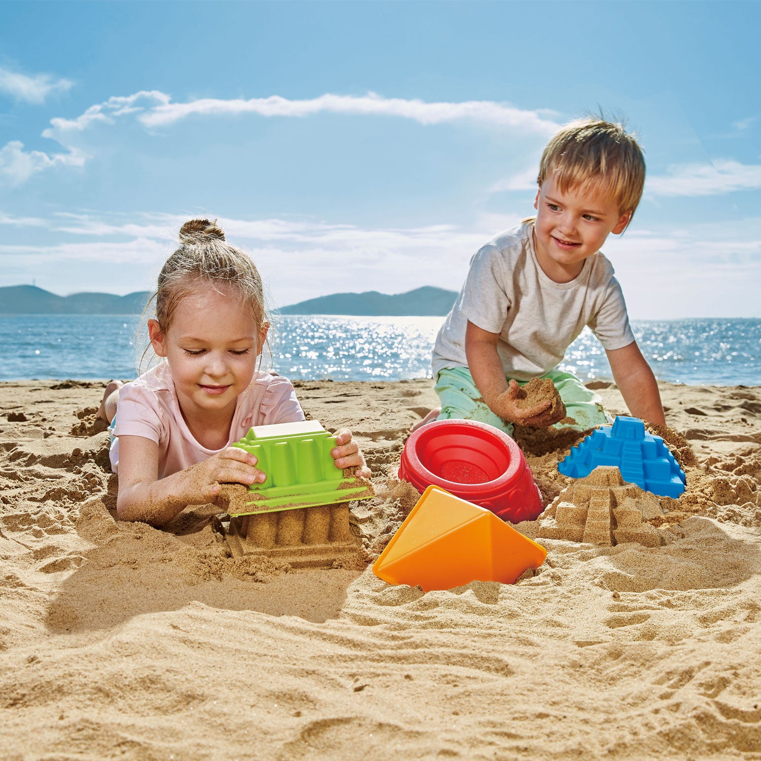 Hape Mayan Pyramid perfect for the sand or backyard play with quality outdoor toys The Toy Wagon
