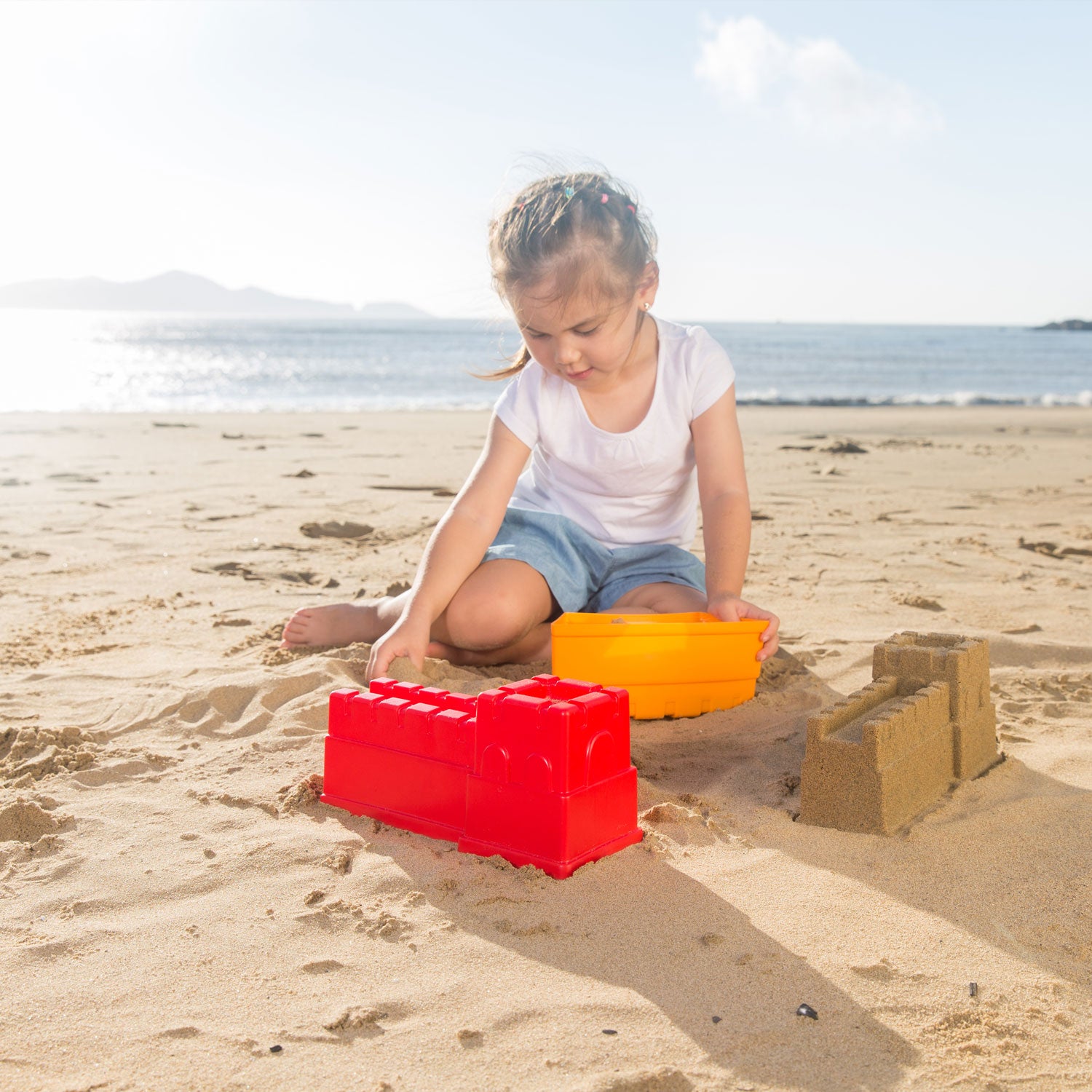 Hape Great Castle Walls perfect for the sand or backyard play with quality outdoor toys The Toy Wagon