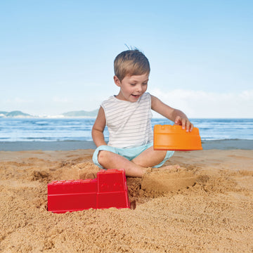Hape Great Castle Walls perfect for the sand or backyard play with quality outdoor toys The Toy Wagon
