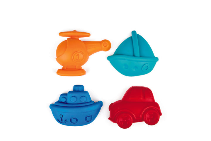 Hape Travel Sand Mold Set perfect for the sand or backyard play with quality outdoor toys The Toy Wagon 