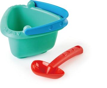 Hape Baby Bucket & Spade perfect for the sand or backyard play with quality outdoor toys The Toy Wagon