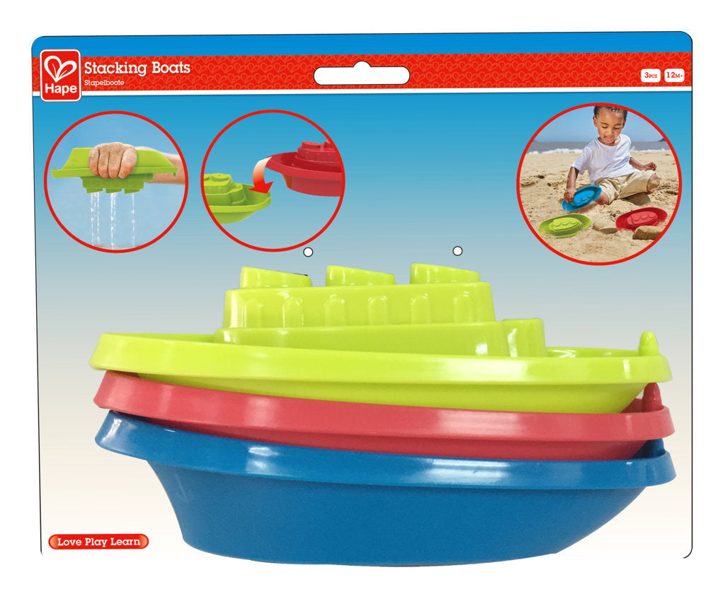 Hape Beach and Bath Boats perfect for the sand or backyard play with quality outdoor toys The Toy Wagon