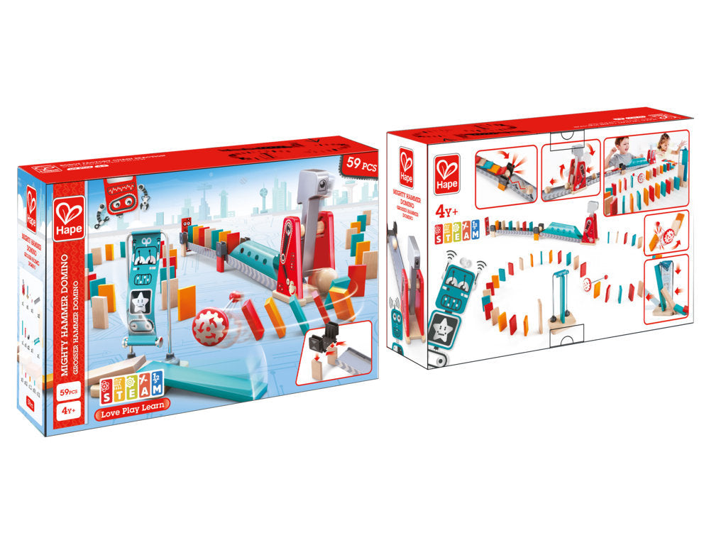 Hape Hammer Dominoes perfect for little minds and hand, educational and high quality wooden toys The Toy Wagon