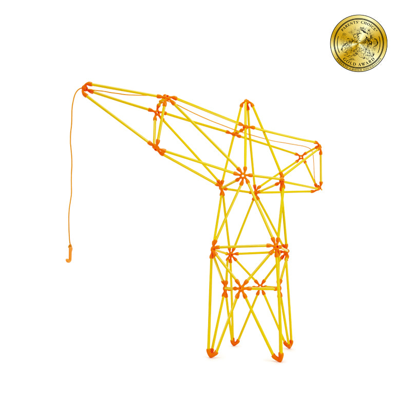 Hape Truss Crane perfect for little minds and hand, construction and educational high quality bamboo toys The Toy Wagon