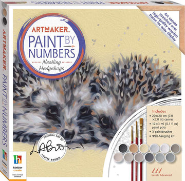 Art Maker Paint by Numbers Canvas Hedgehogs