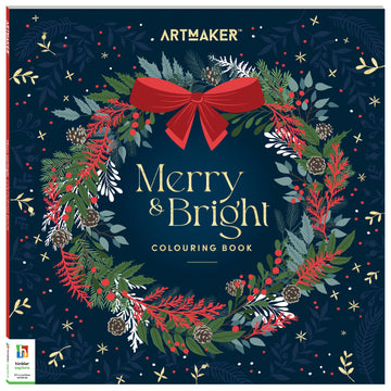 Art Maker Merry and Bright Colouring Book