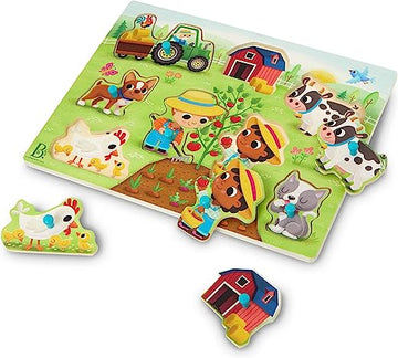B. Wooden Puzzle - Farmer & Farm Animal