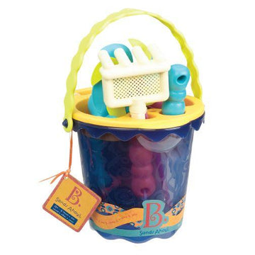 B. Sands Ahoy Medium Bucket Navy is an amazing beach toys for girls and boys.