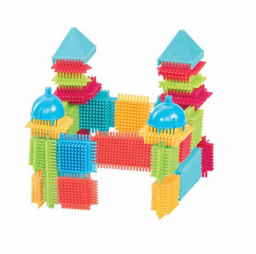 Bristle Block Basic Builder Box 112pc is great for kids imagination to create or design their own figures.