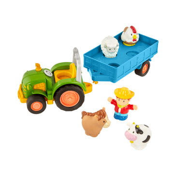 Battat Lights & Sounds Tractor with Animals