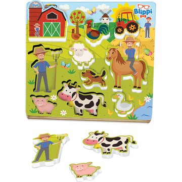 Blippi Wooden Farmyard Puzzle