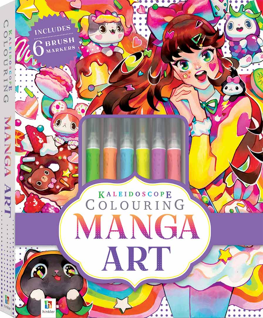 Kaleidoscope Colouring Kit: Manga