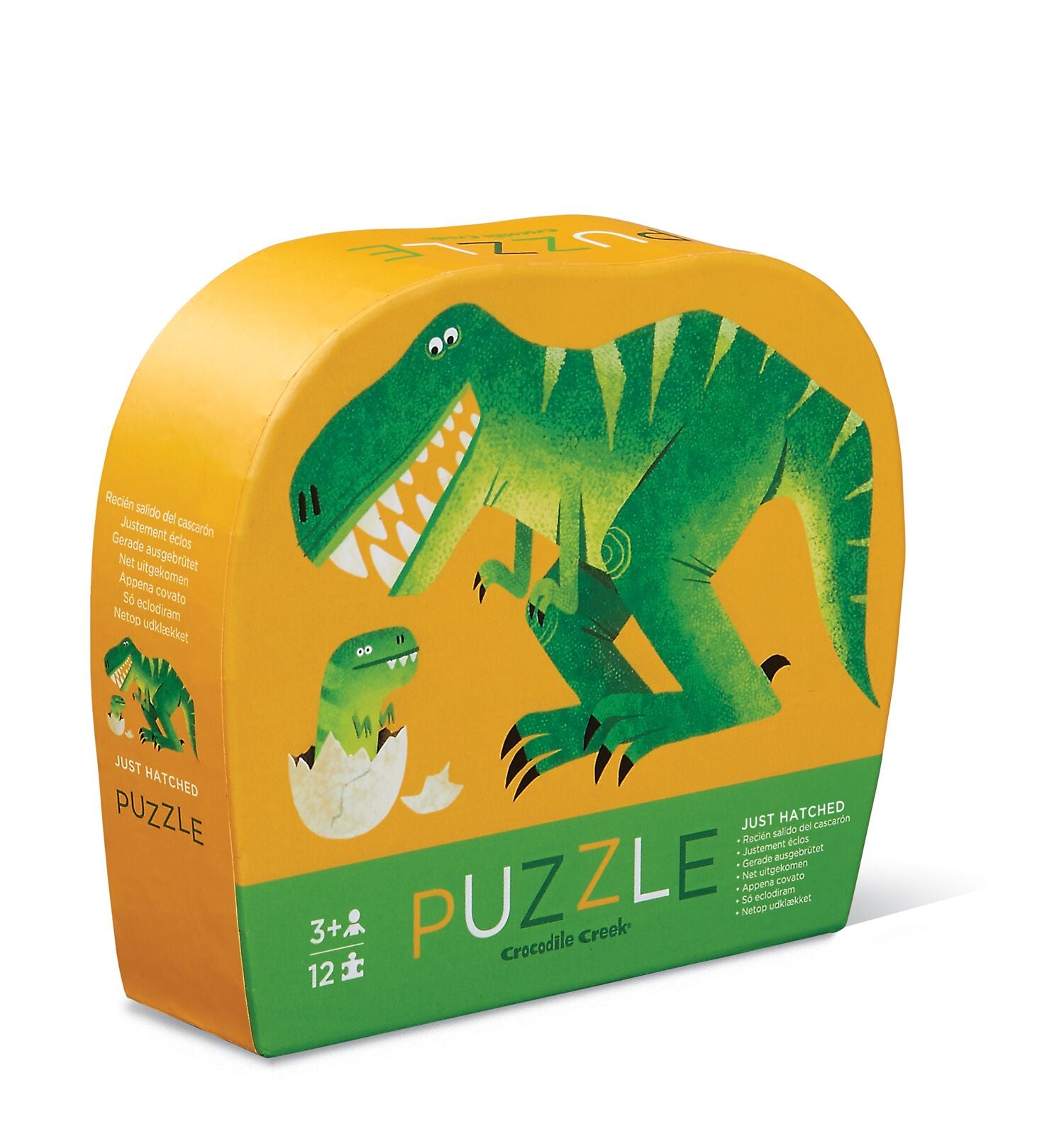 Crocodile Creek Mini SHaped Puzzle Just Hatched 12pc quality puzzle for kids eco friendly The Toy Wagon