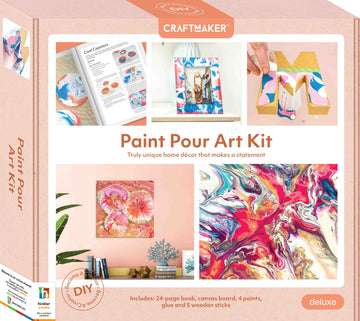 Craft Maker Deluxe Paint Pouring Art Kit