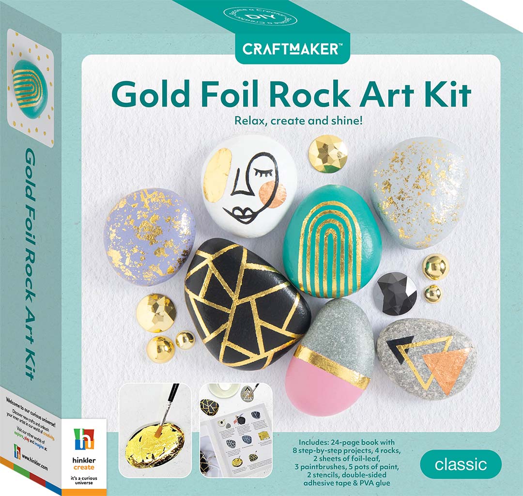 Craft Maker Gold Foil Rock Art Kit