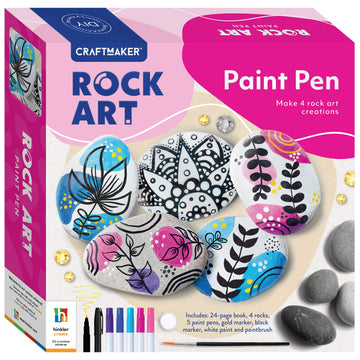 Craft Maker Paint Pen Rock Art Kit