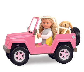 Our Generation Accessory - 4 x 4 Off Roader With Electronics is an amazing doll accessory for creative play for young girls The Toy Wagon