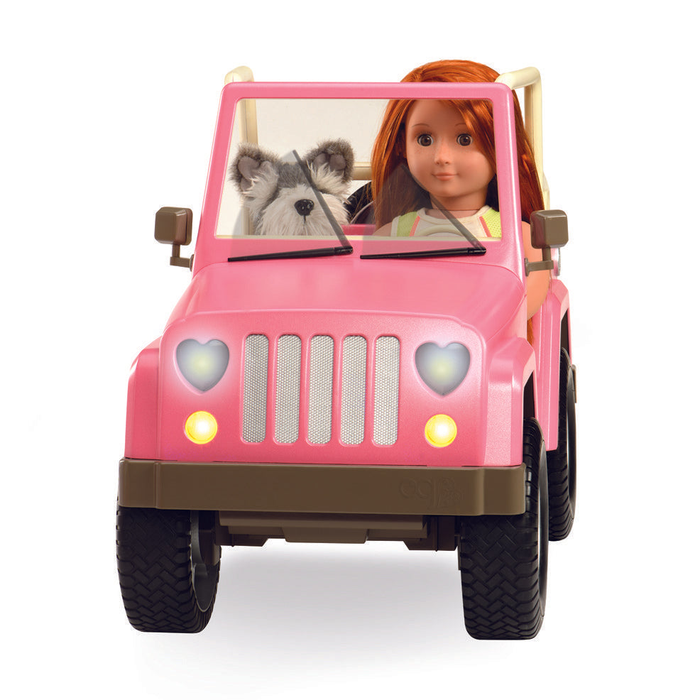 Our Generation Accessory - 4 x 4 Off Roader With Electronics is an amazing doll accessory for creative play for young girls The Toy Wagon