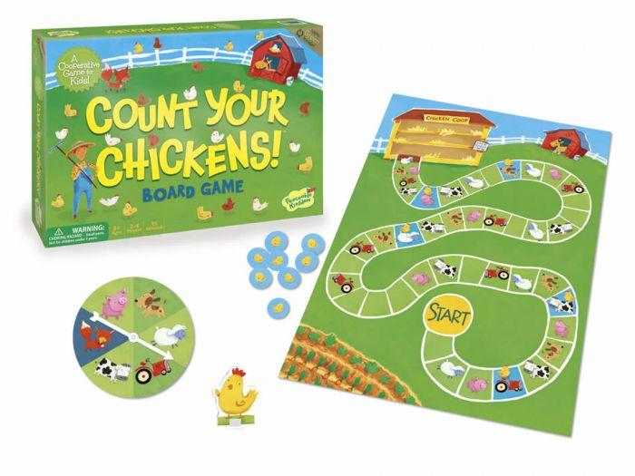 Peaceable Kingdom Cooperative Game - Count Your Chickens is the perfect board game that is a fun tool that helps children and keep them entertained. 