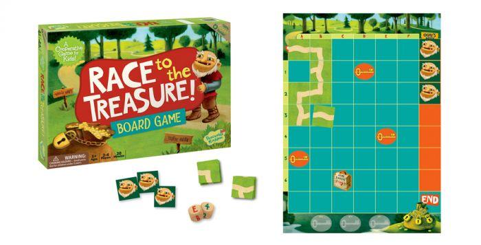 Peaceable Kingdom Cooperative Game - Race to the Treasure! is the perfect board game that is a fun tool that helps children learn.
