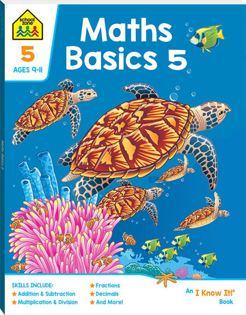School Zone I know it: Maths Basics 5 educational activity book for kids The Toy Wagon