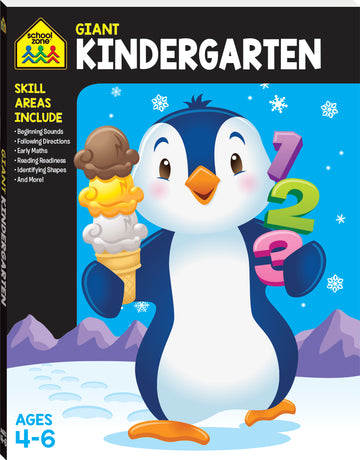 School Zone Giant Workbooks: Kindergarten educational activity book for kids The Toy Wagon
