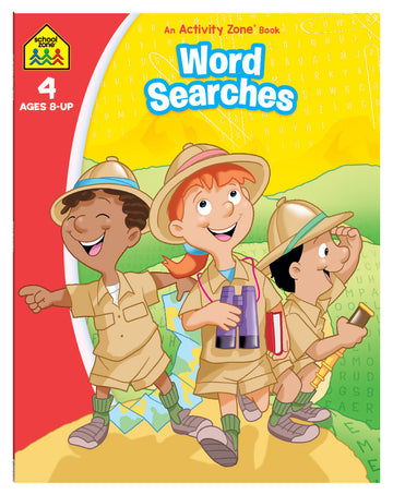 School Zone Word Searches Activity Zone Book educational activity book for kids The Toy Wagon