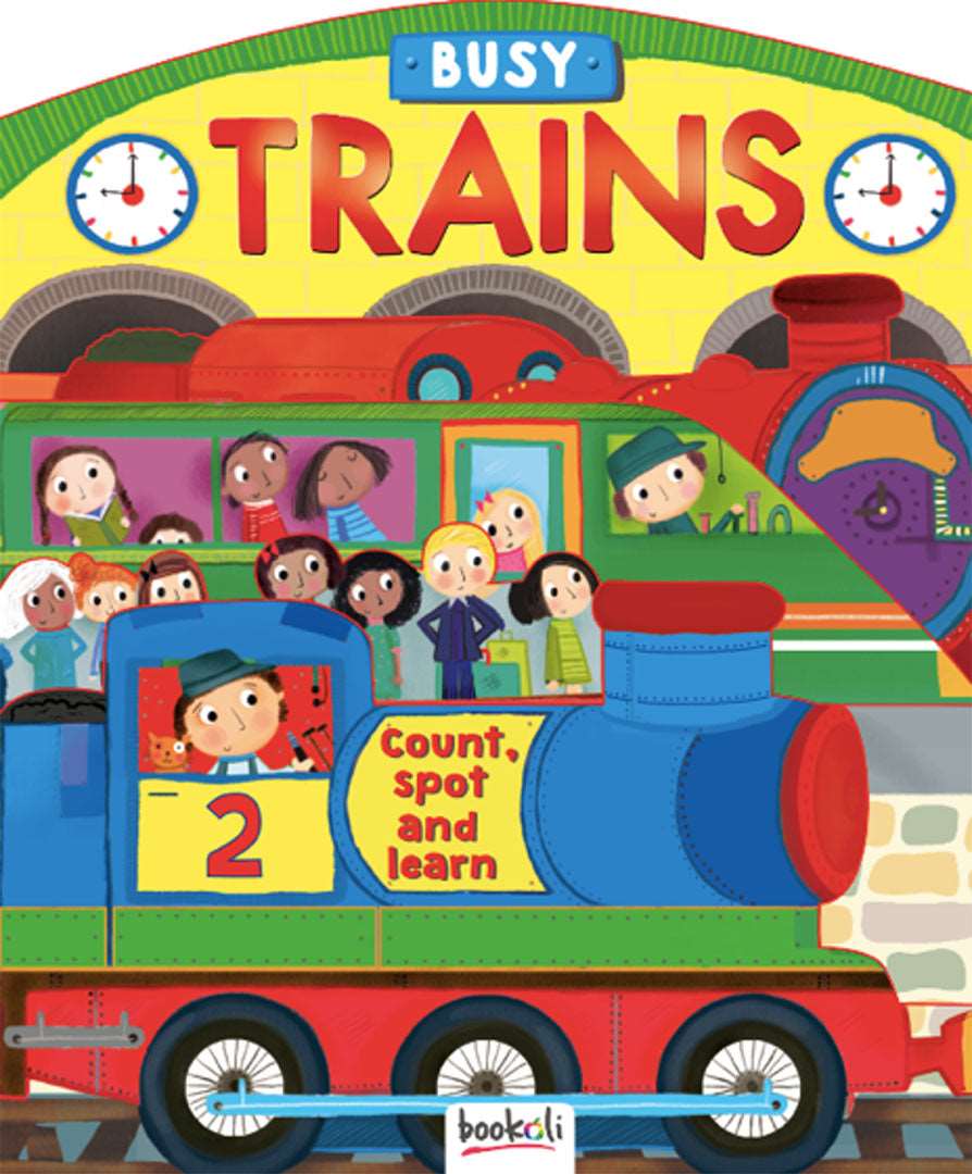 3D Boards Busy Trains baby book The Toy Wagon
