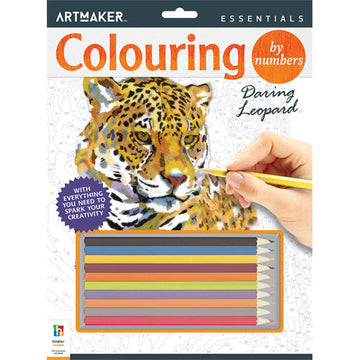 Art Maker Essentials Colour By Number: Leopard