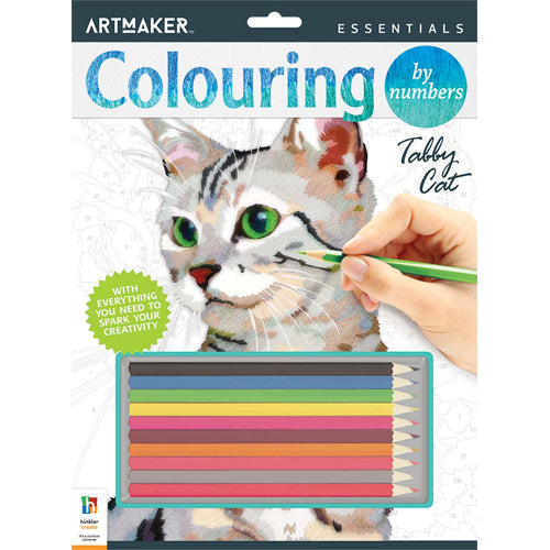 Art Maker Essentials Colour By Number: Cat