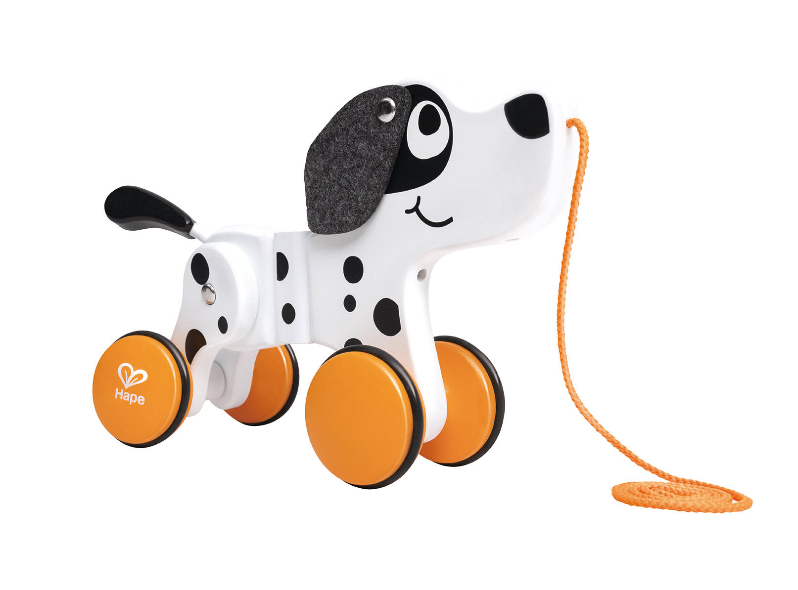 Hape dog top pull toy